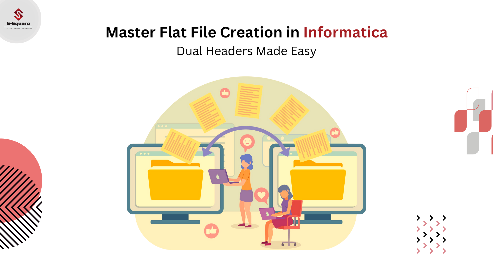 Creating Flat file with two Headers in Informatica PowerCenter