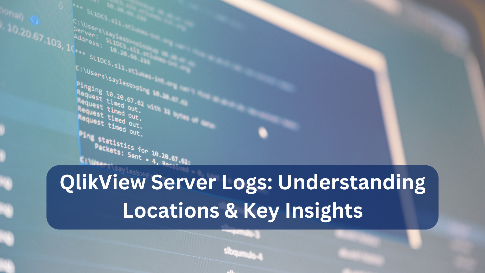 QlikView Server Logs, its services and log location information