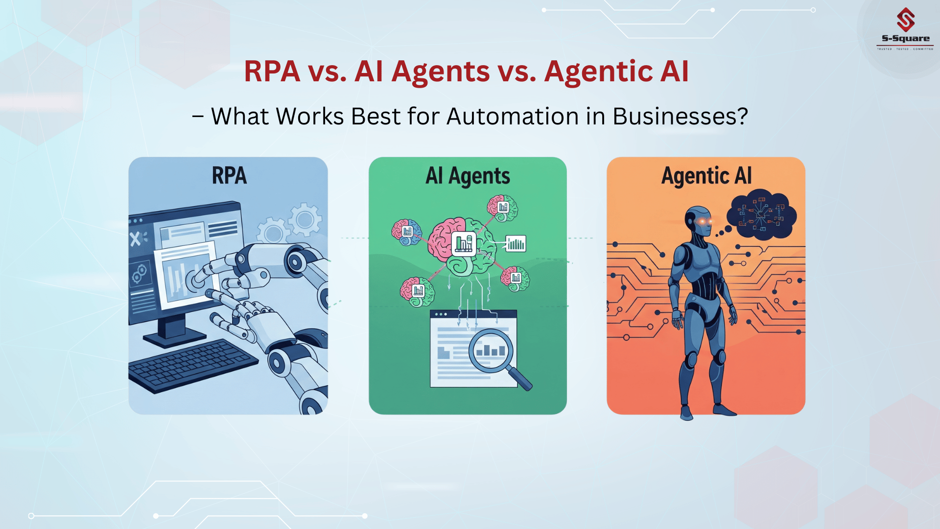 RPA vs. AI Agents vs. Agentic AI – What Works Best for Automation in ...